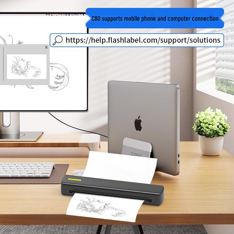HZTZ-A4XY Portable A4 Bluetooth Thermal Printer: Wireless, Phone-Compatible, Ideal for Home & Tattoo Printing, Hot Seller