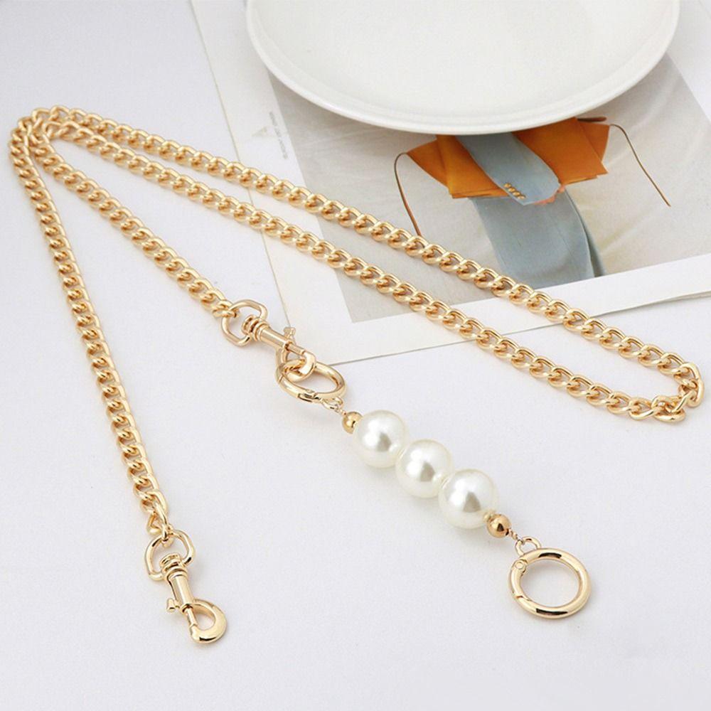 Bag Chain Replacement Handles Handbag Hardware Bag Extender Chain Pearl Bead Women Bag Straps