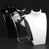 New Acrylic Mannequin Necklace Display Bust Stand Jewelry Holder Rack For Necklaces Pendant Earrings Display Stand Shelf