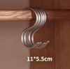 Multi-function Rack Hook,Heavy Duty Hanger, Aluminium Alloy S Hanging Hooksfor Bedroom Kitchen Hats Belt Bags Jeans Towels,5Pcs