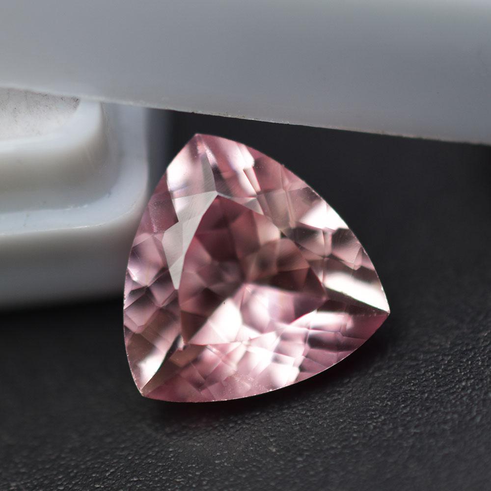 5.65 Ct Natural Pink Ceylon Sapphire CERTIFIED Trillion Cut Loose Gemstone