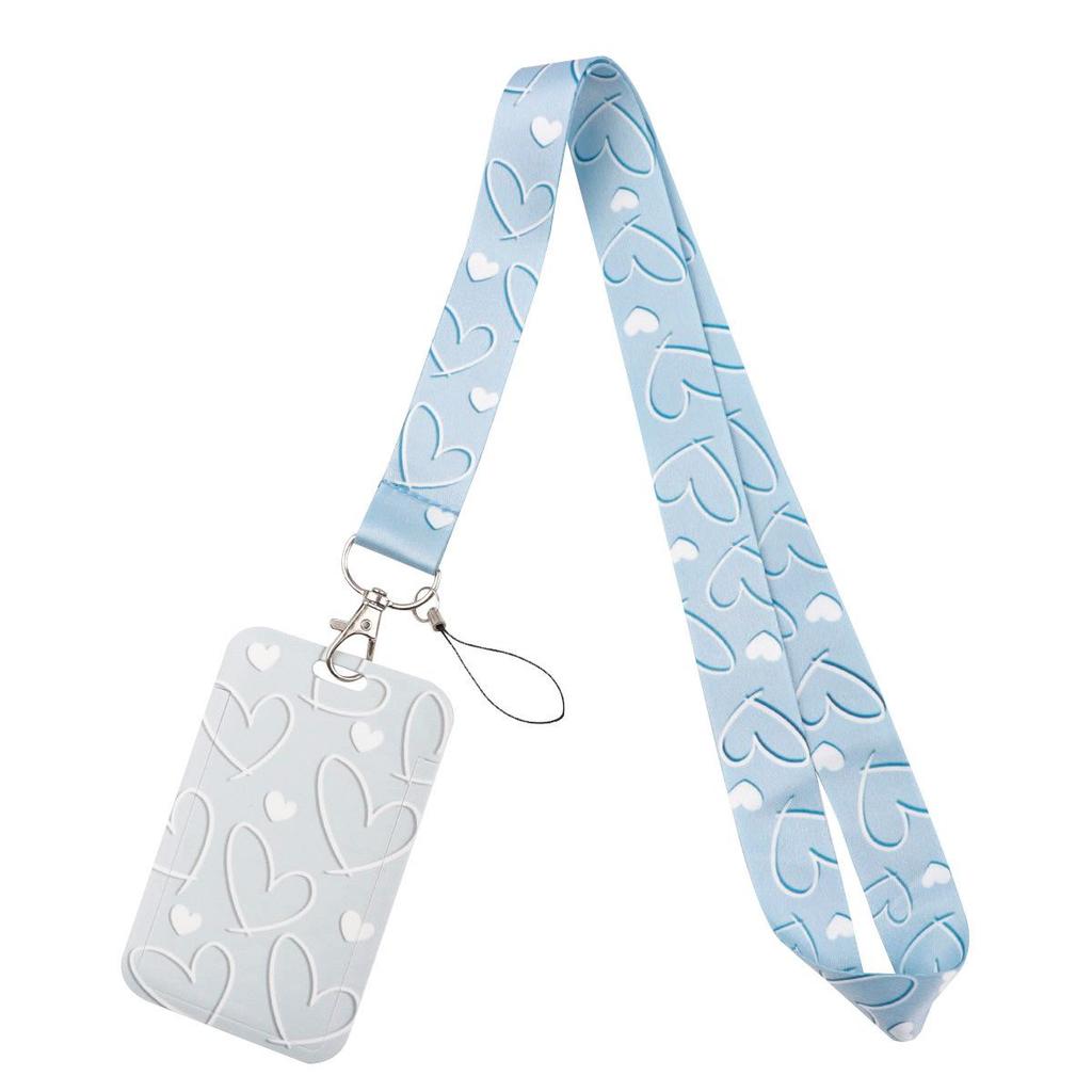 Credential Holder Pink Ribbon Lanyards for Keys Neck Strap For Card Badge Gym Keyring Nurse Accessories