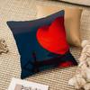 Creative Heart Stealing Theme Pillow Case Anti-dustmite Invisible Zipper Sofa Bed