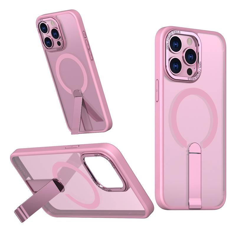 Foldable Stand Compatible with iPhone Models 13 To 17 Pro Max - Thin, Lightweight, Heat Dissipation, Magnetic, Full Coverage Case.