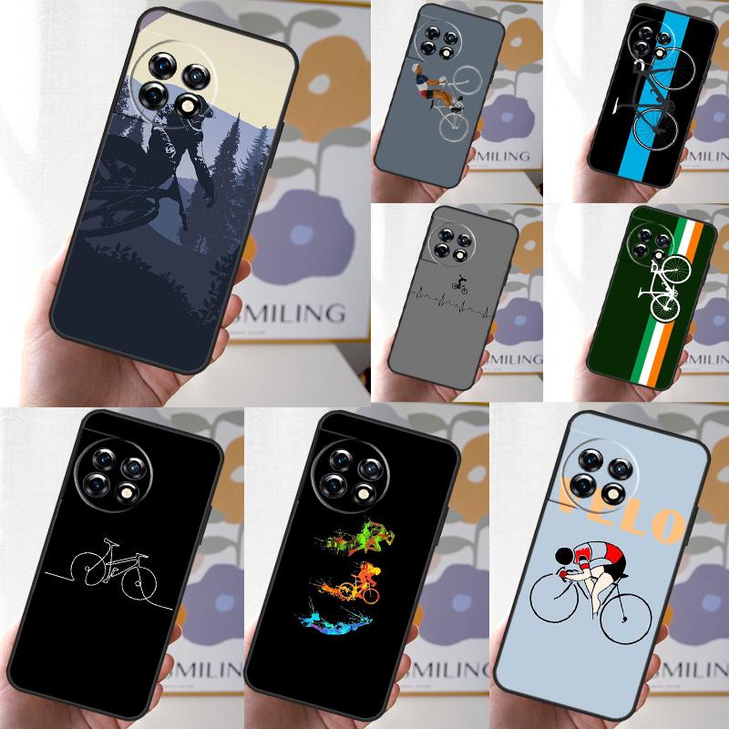 Bike Cycling Art Cover For OnePlus Nord CE 4 2 3 Lite N30 N10 N20 OnePlus 13R 13 12 12R 11 10 Pro 10T 8T Case