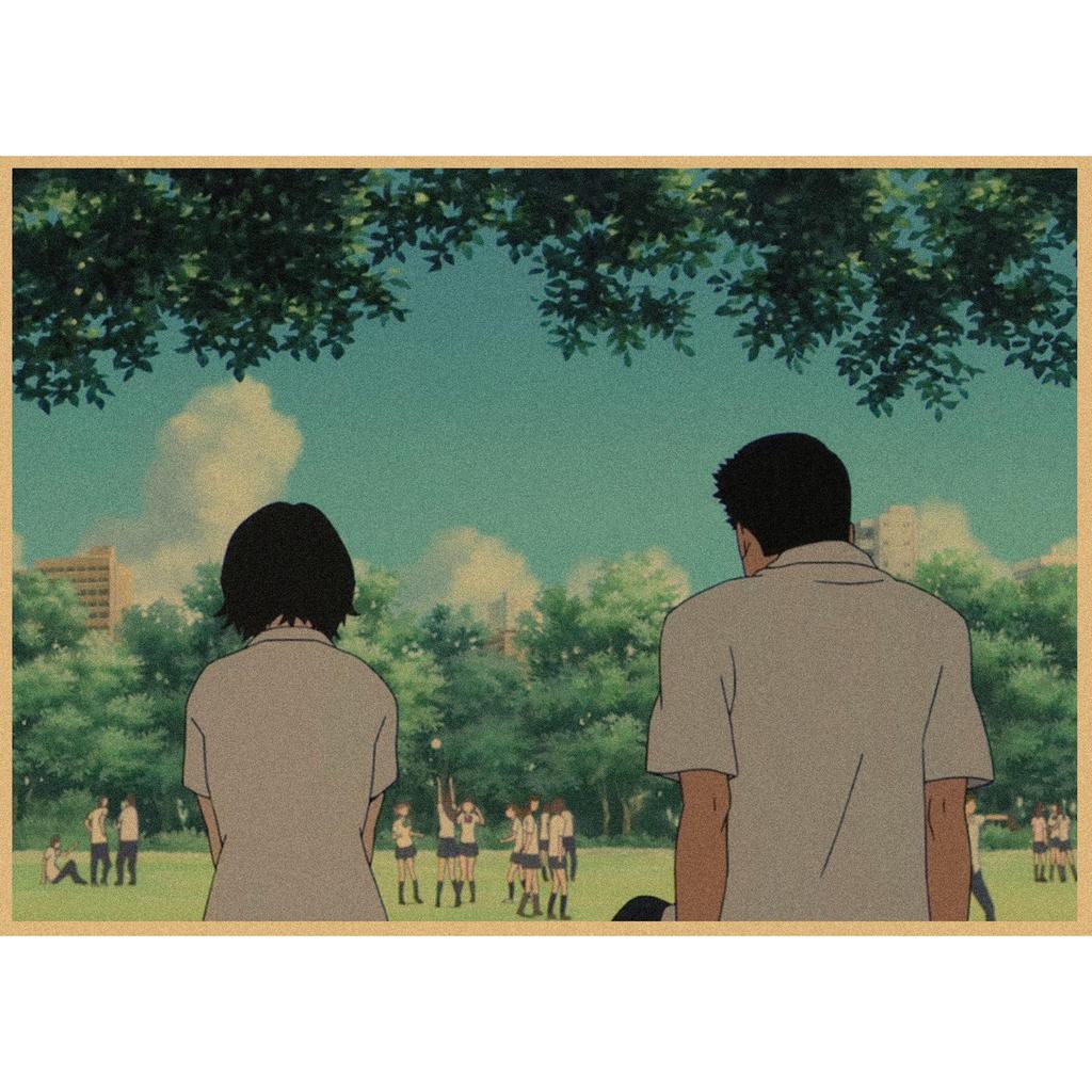 Retro Poster: Japanese Anime Girl in Time & Space for Bar or Restaurant Décor