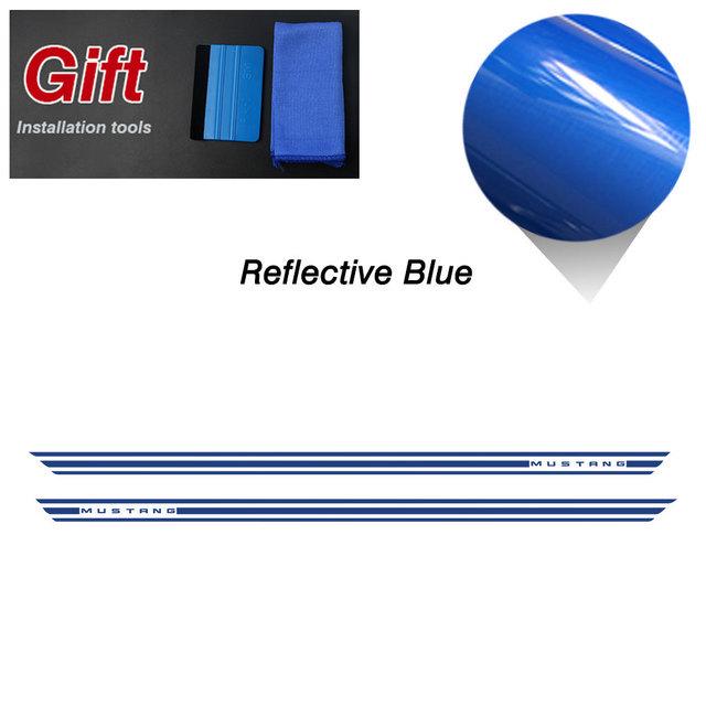 Ford Mustang GT Side Skirt Stripes Car Decal