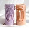 Nativity Embossed Cylinder Silicone Mould Silicone For Making Soap Chocolate Holiday Decoration 55KF