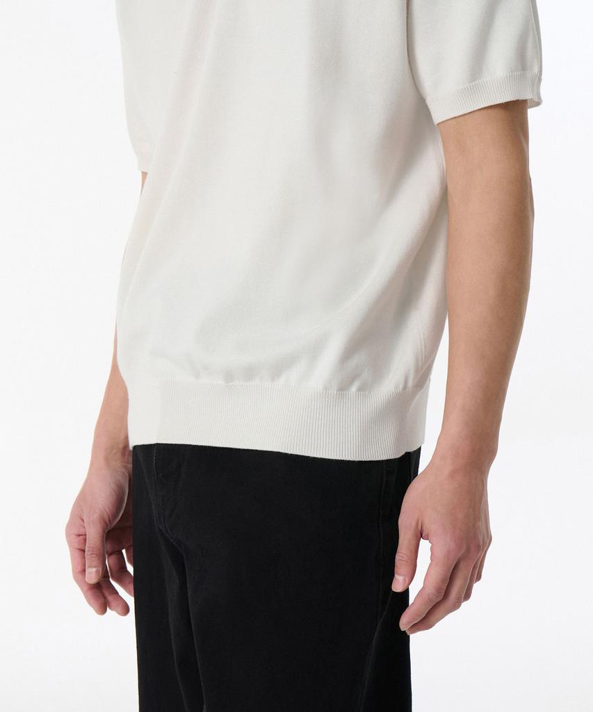 MUSINSA STANDARD Washable Supima Cotton Knitted Polo Shirt [Ivory]