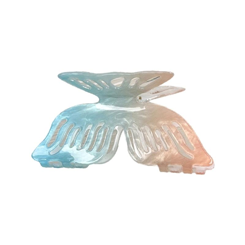 Multicolor Acetate Hair Claw Clip With Fish Tail Design Nonslip Hair Clip For Women Beach Vacation Hair Accessories