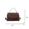 Crossbody Bag PU Leather Solid Color Shoulder Bag for Women Handbag Trendy Satchel Purse for Work Travel KTY