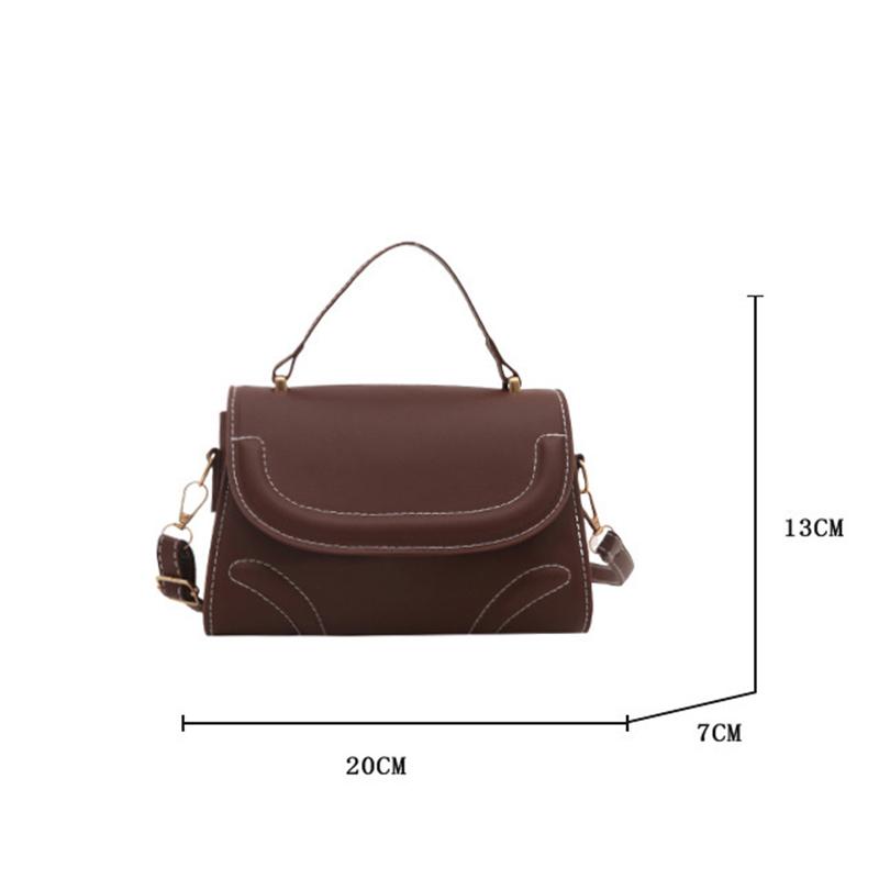 Yogodlns Crossbody Bag PU Leather Solid Color Shoulder Bag for Women Handbag Trendy Satchel Purse for Work Travel