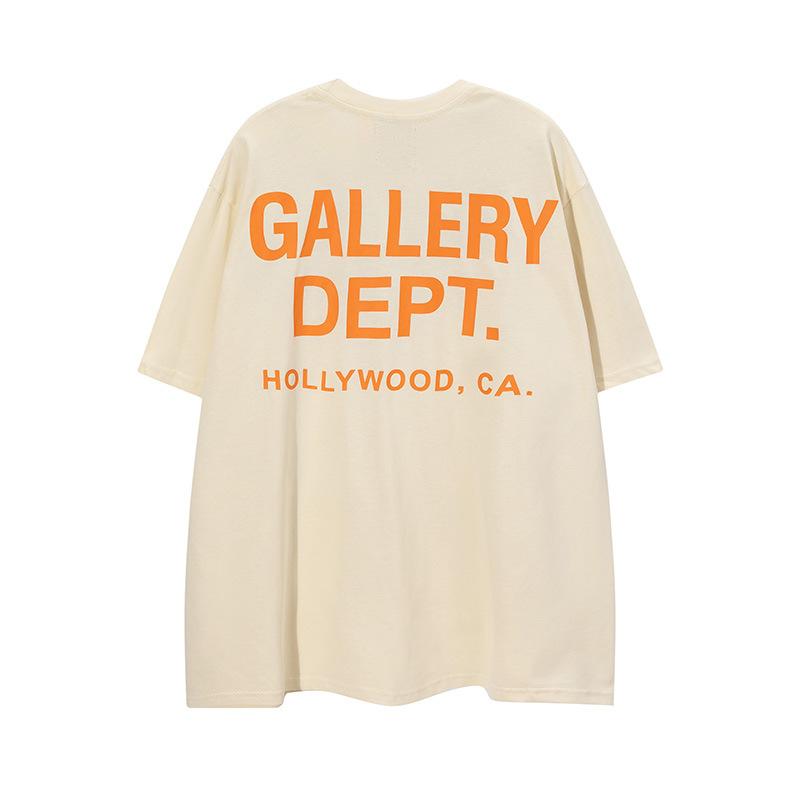 2022 summer new high street trend GALLERY DEPT letter logo printing simple and versatile short-sleeved T-shirt