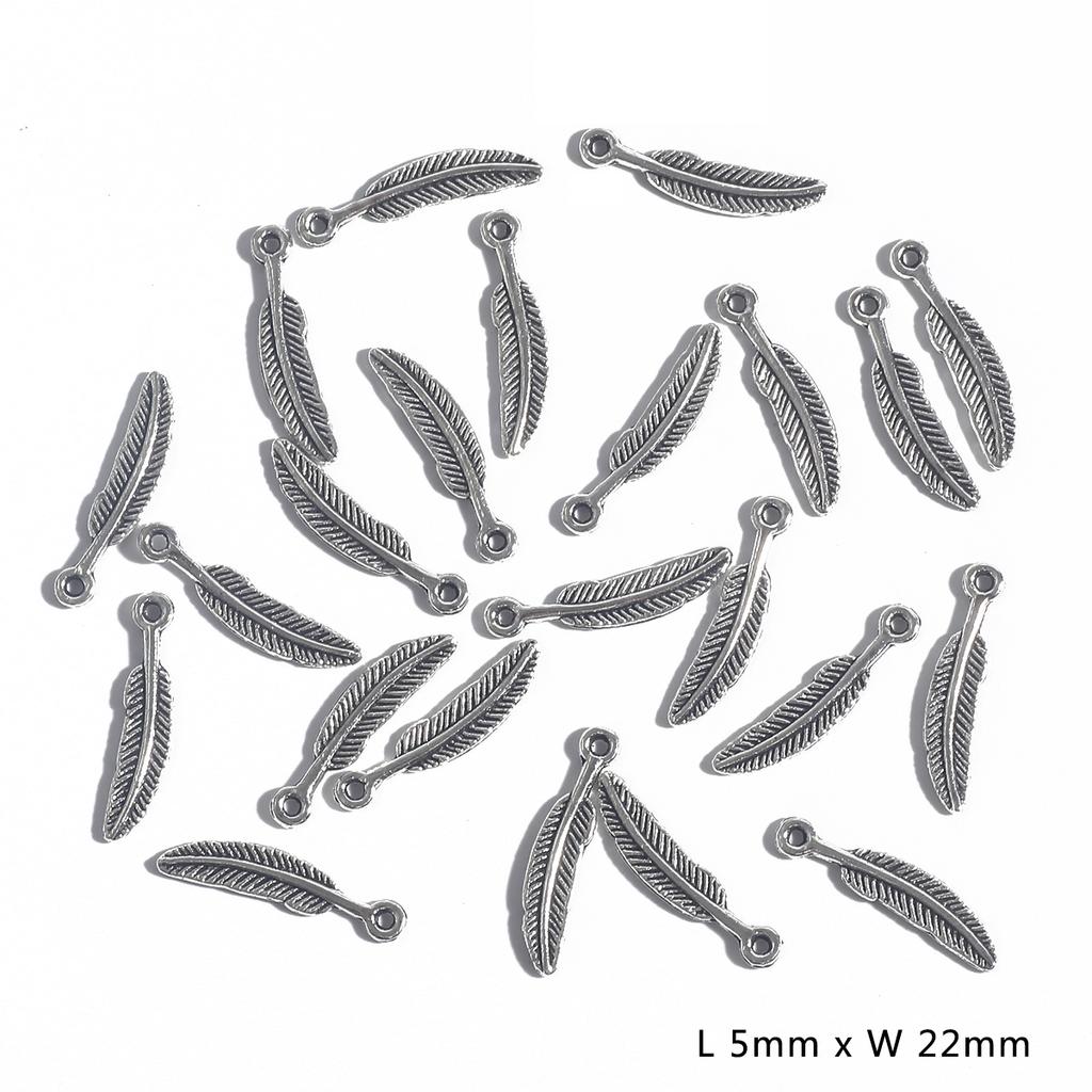 10-50pcs 10 Styles Metal Zinc Alloy Leaves Charms Fit Jewelry Pendant Charms Makings