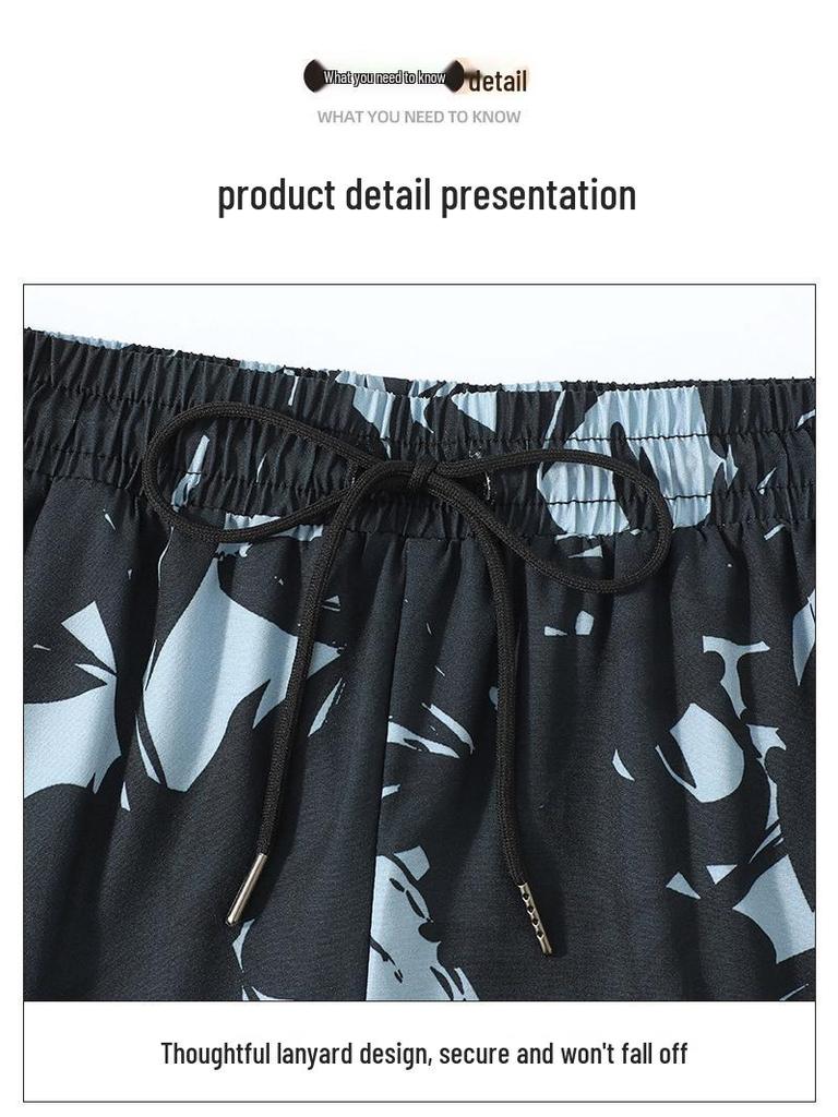 Herren Doppellagige Square-Leg Badehose - Fünf-Punkt-Stil, Anti-Peinlichkeit, Professionelle Strandbekleidung für Erwachsene.