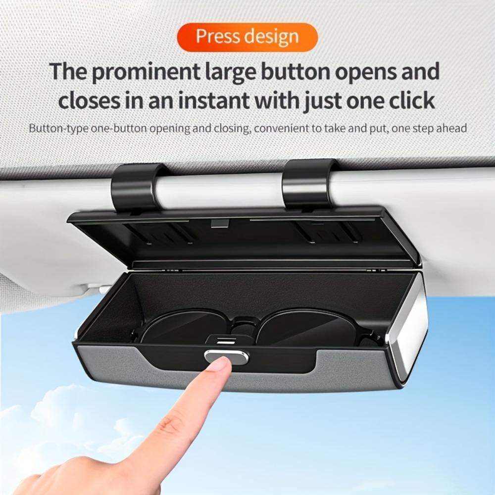 Storage Organizer Sun Visor Glasses Holder Glasses Protection Storage Box Car Interior Accessories