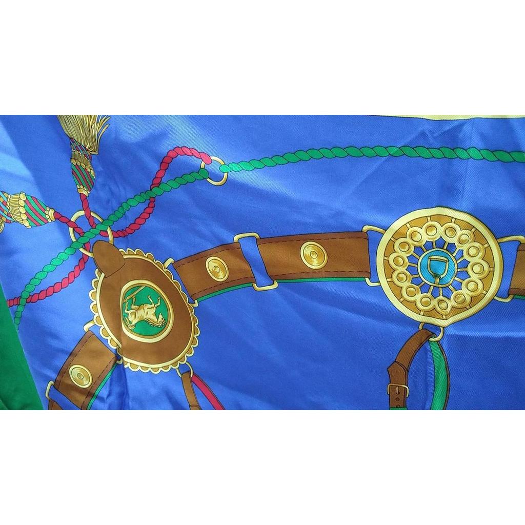 Used CELINE Silk Scarf / Horse Motif