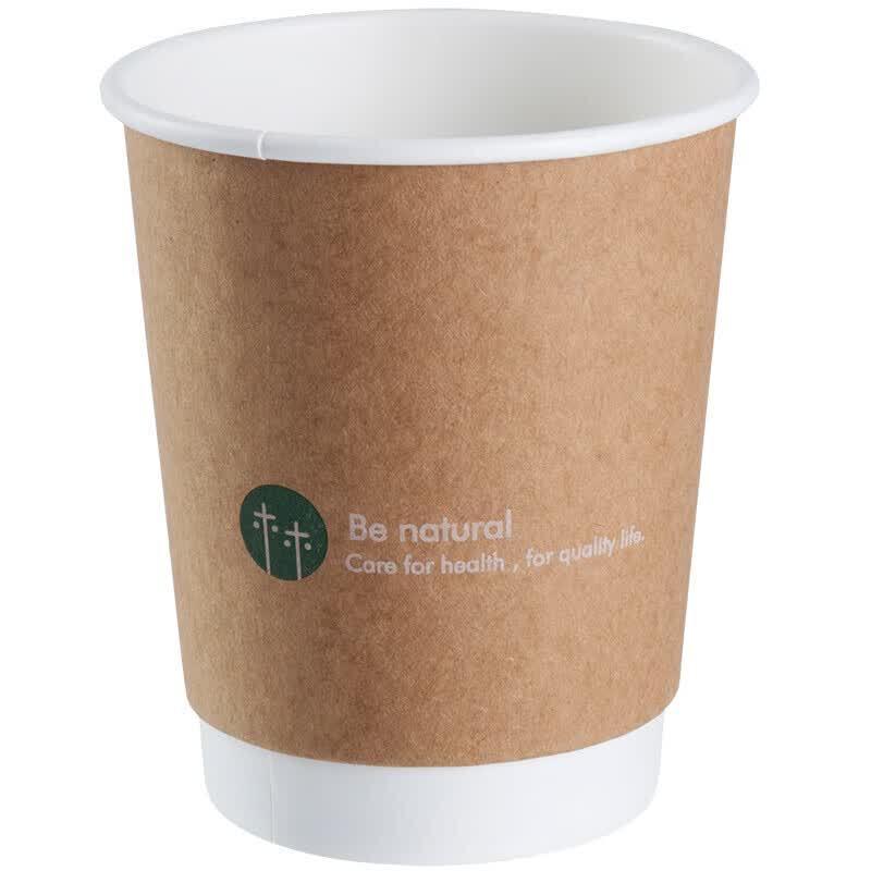 Deli Double-Layer Disposable Paper Cups 280ML