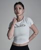 Eosendeo (Reflective) Ascending Logo Crop Short Sleeve [White]
