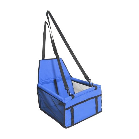 Hundebilseteveske Sammenleggbar kjæledyrbæreveske Vanntett hulventilert netting Justerbar stropp Stabil hundekattbærekurv Reisebilveske til kjæledyr