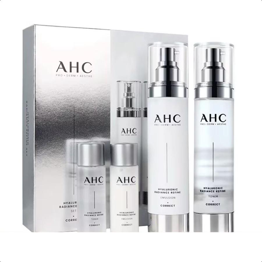 AHC Hyaluronic Dewy Radiance Skin Care Set, Korean Skin Care 1 box