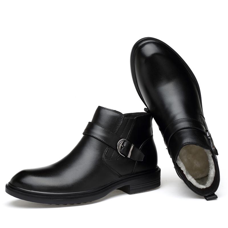 Marke Winter Warme Herren Schneestiefel Hohe Qualität Echtes Leder Krokodilmuster Herrenstiefel mit Fell Luxus Herrenschuhe Größe 36-46