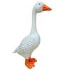 Goose Statue 6"/12" Realistic White Goose Sculpture Resin Decorative Figurine for Outdoor Porch Garden Lawn Yard Home Desk Decor
