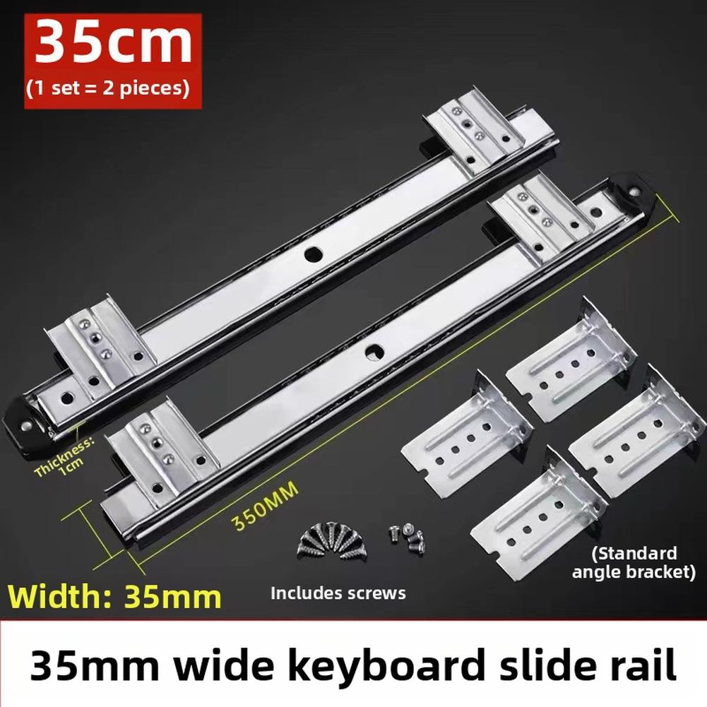 Ball-bearing Mechanism Silent Drawer Slide Three-section Track