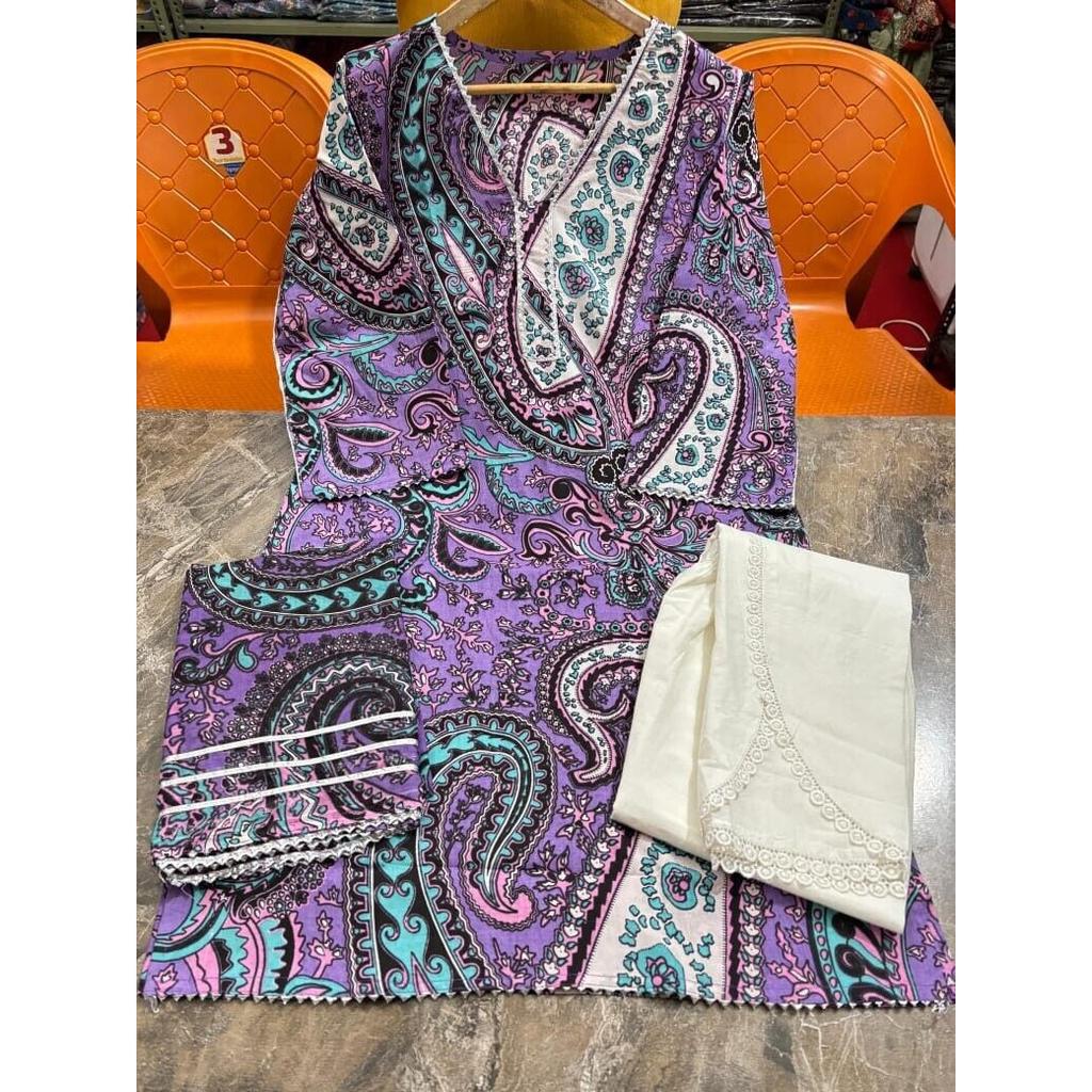 Indian Pakistani Top Tunic Kurta Pant Cord Set Women Party Wear Designer Kurti VF-1888