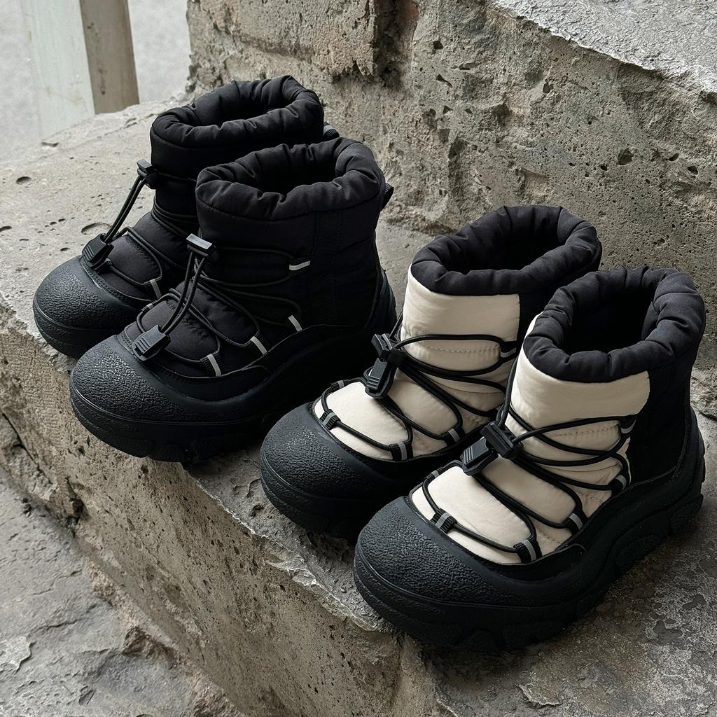Kids Waterproof Snow Boots 2026, Thick Sole Mid Calf Boots For Boys Girls, Anti Slip Outdoor Warm