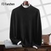 Fanzhen Men's Half-High Neck Cashmere Blend Sweater