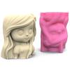 Little Girl Shaped Planter Mold Flowerpots Molds Silicone Concrete Mould Hand-Making Supplies for DIY Flowerpot Crafting