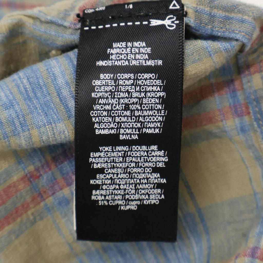 RRL Multicolor Cotton Madras Check Sport Coat Coat M Blue Multicolor CheckUsed