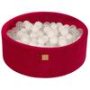 Round Ball Pit MeowBaby® Velvet, Magenta