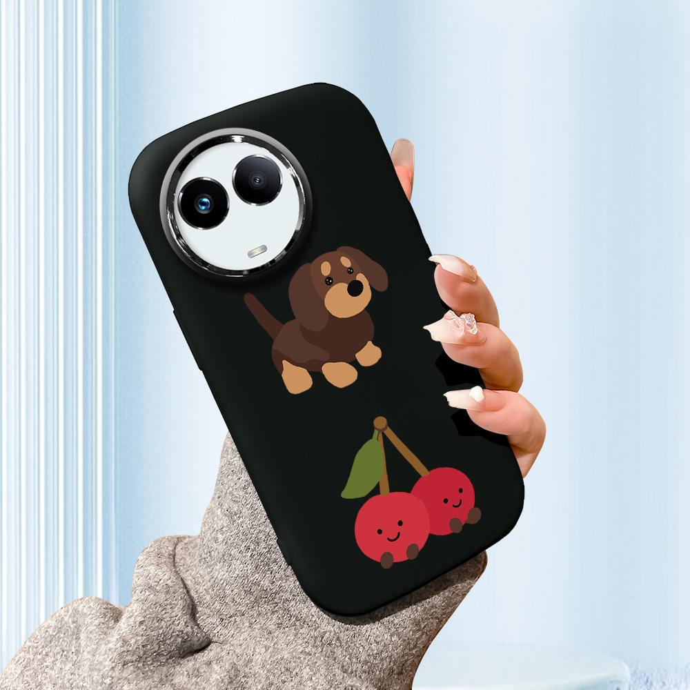 

Сплошной цвет с серебряным краем линзы, жирный корпус, мягкий ТПУ, жидкий силиконовый чехол, противоударный чехол для телефона для OPPO Reno Realme OnePlus Realme V25 5G чёрный