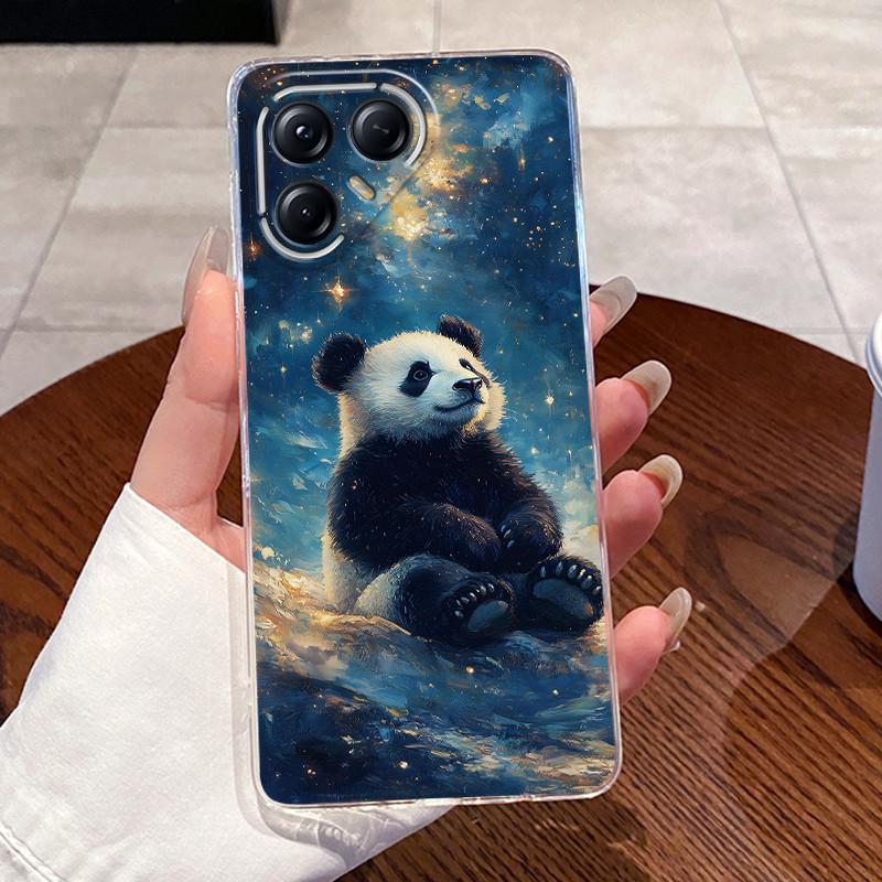 For Tecno Pova 7 Pro Ultra 5G Case LJ8 LJ9 Aesthetic Cute Cat Fashion Back Cover Techno Pova 7Pro 7Ultra Transparent Phone Case