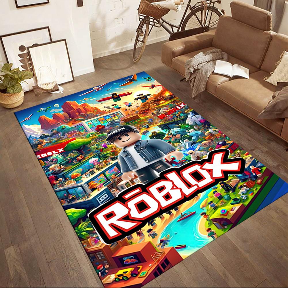 Roblox: Digital Adventure Square rugs are a great choice for living rooms, bedrooms, home décor, and as gifts.