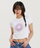 THE FACO Favicon Brushed Crop Tee White