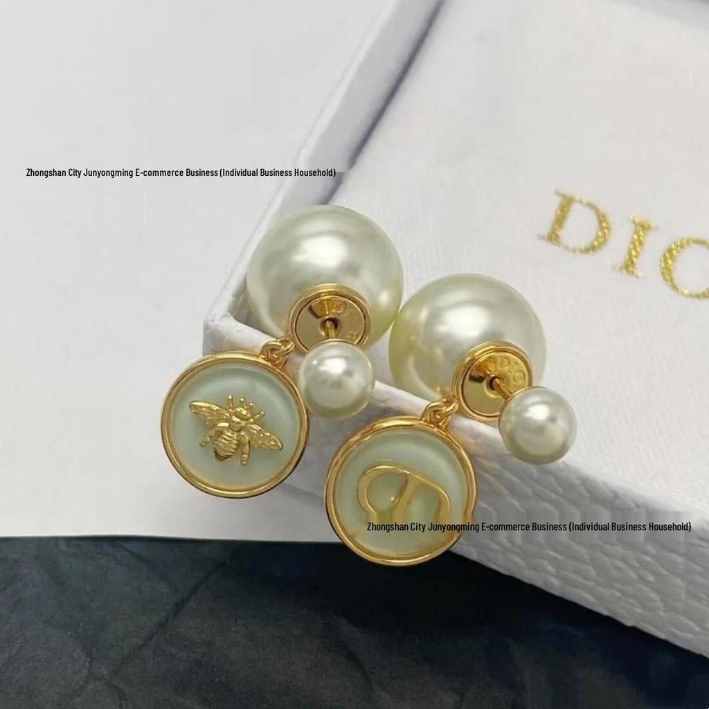 Sweet Style Resin & Pearl Candy Stud Earrings for Women