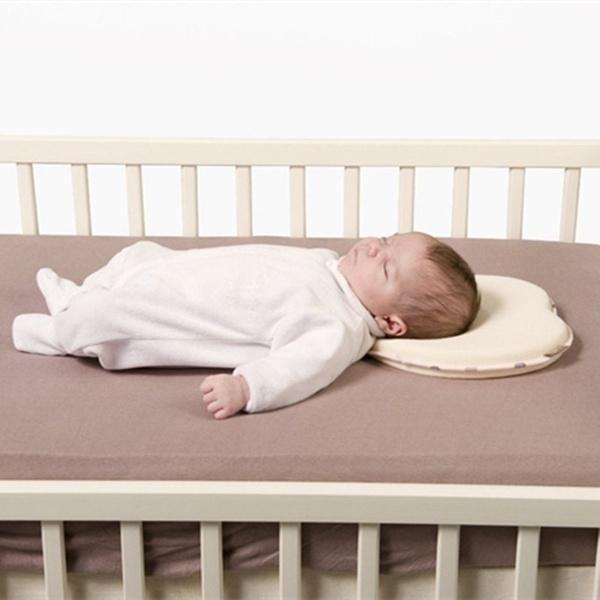 Luxurious Baby Pillow Toddler Sleep Positioner Anti Roll Cushion Flat Head Protection