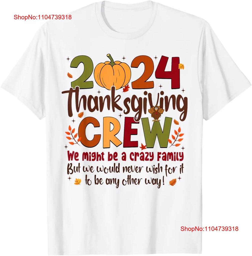 Thanksgiving Crew 2024 Turkey Fall Family Matching Unisex Kid T Shirt Vintage Breathable Soft Comfortable