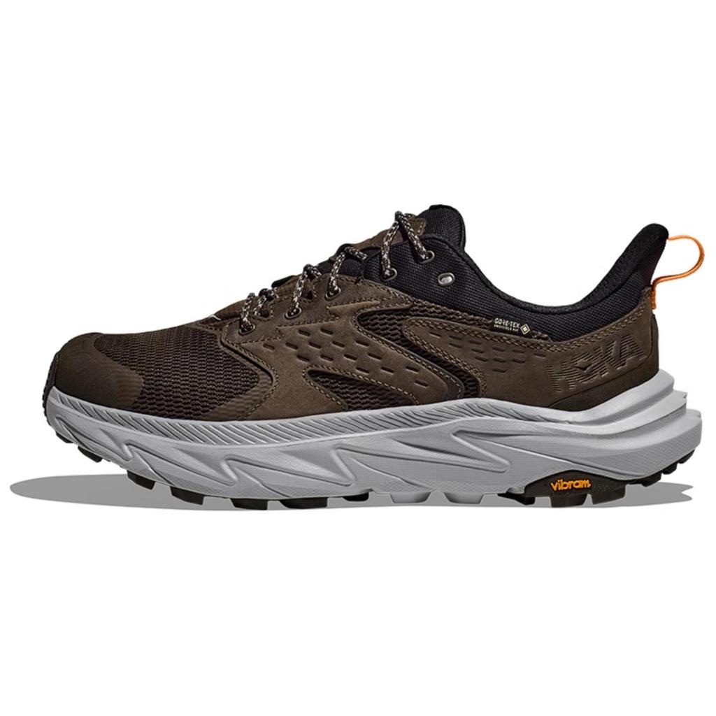 HOKA One One Anacapa 2 Gtx Comfortable Non-Slip Durable Low-Top Hiking Shoes Unisex Hiking Shoes Dark-Brown 1141632F-DDS
