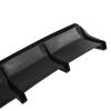 Diffuseur Arrière de Pare-chocs Universel pour Voiture Aileron Fins Noir Brillant Splitter de Châssis Accessoire Aérodynamique pour Voiture