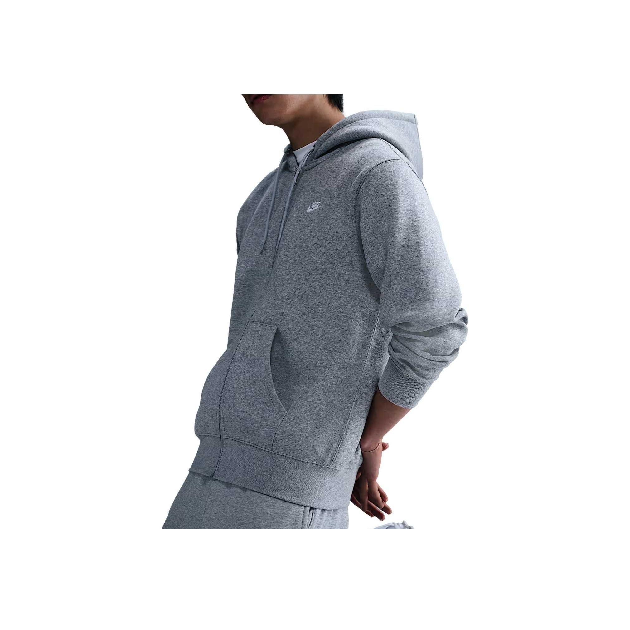 

Nike Club Удобная Повседневная Простая Универсальная Однотонная Толстовка Мужские топы Серый FN3861-063 M