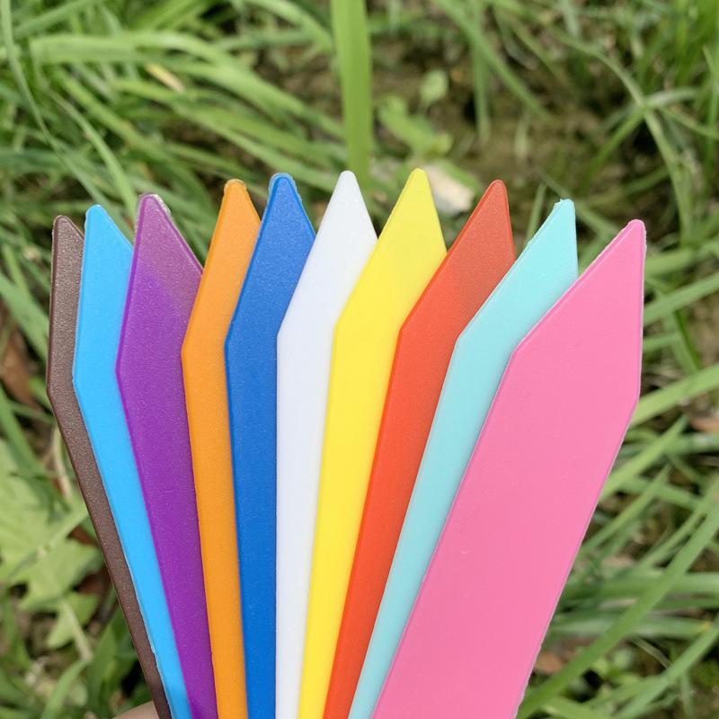 100Pcs Garden Plant Labels Plant Accessories Flower Pots Plastic Plant Tags Nursery Markers Seedling Labels Tray Mark Diy Tools