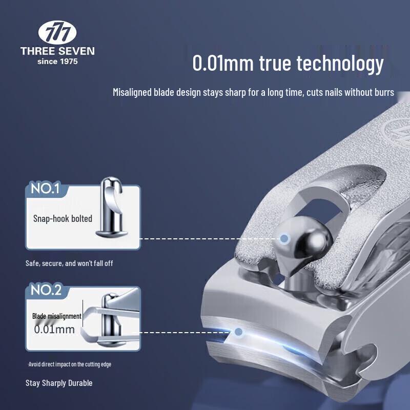 777 THREE SEVEN Nail Clipper with File