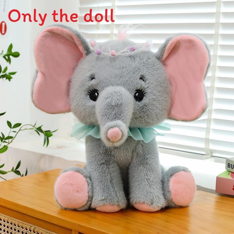 Cute Cartoon Elephant Animal Plush Toy Decoration Ornament For Lovers Gift