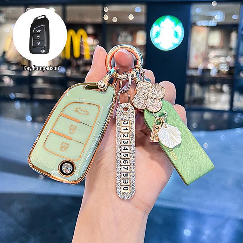 Stylish Key Case for Dongfeng Fengshen AX7, AX3, AX4, AX5, Fengdu MX5, A30 Car Models
