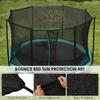 Trampoline Sunshade Cover Round Mesh Sunshade Canopy Net Trampoline Protection Springboard Canopy Cover 6/8 Pole