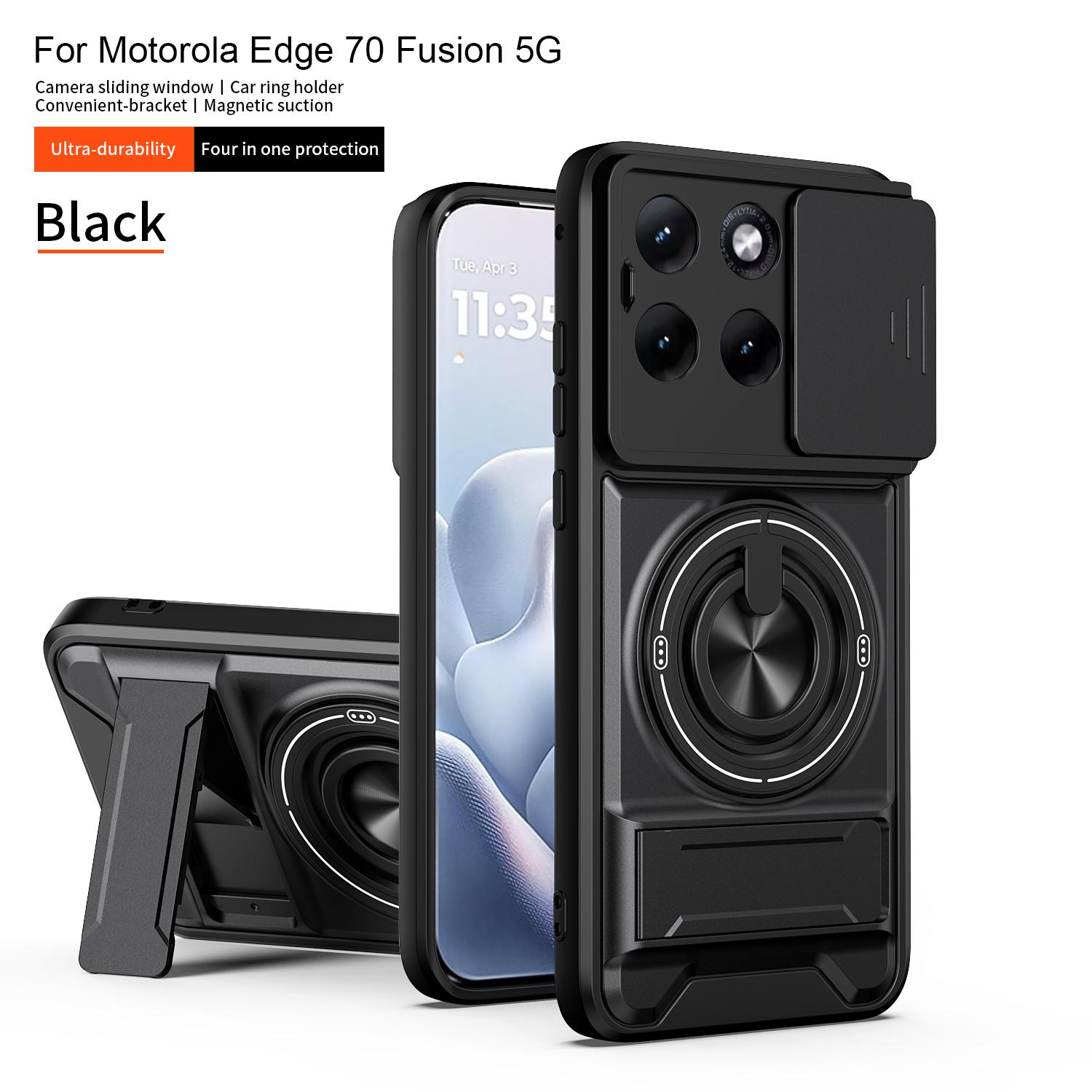 

Magnetic Car Holder Phone Case for Motorola Moto Edge 70 60 Fusion 50 Neo Slide Lens Cemera Protection Shockproof Hard Cover Motorola Edge 50 Fusion